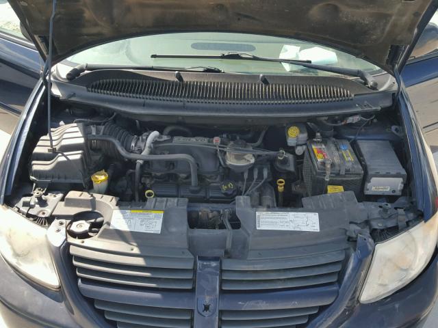 2D4GP44L55R420424 - 2005 DODGE GRAND CARA BLUE photo 7