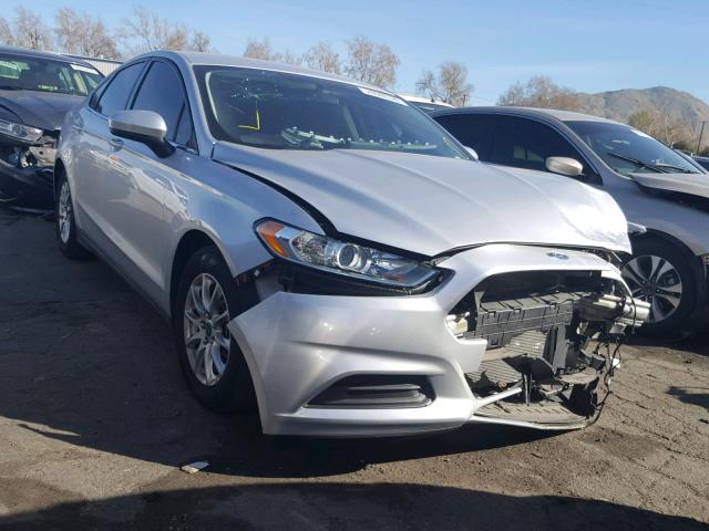 3FA6P0G72FR208033 - 2015 FORD FUSION S SILVER photo 1