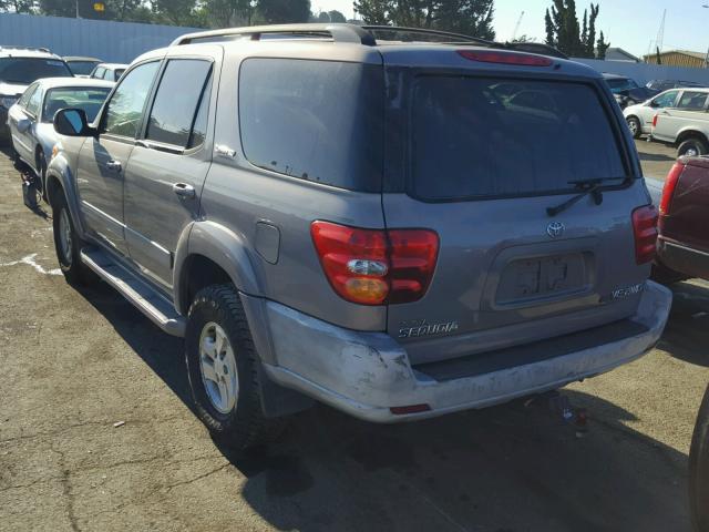 5TDBT48AX1S014135 - 2001 TOYOTA SEQUOIA LI SILVER photo 3