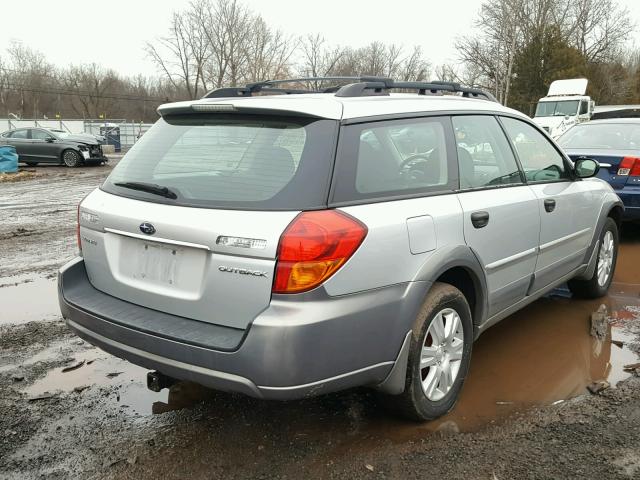 4S4BP61C757339204 - 2005 SUBARU LEGACY OUT SILVER photo 4