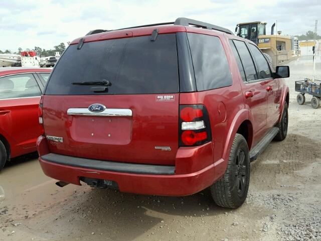 1FMEU73E97UA96008 - 2007 FORD EXPLORER X RED photo 4