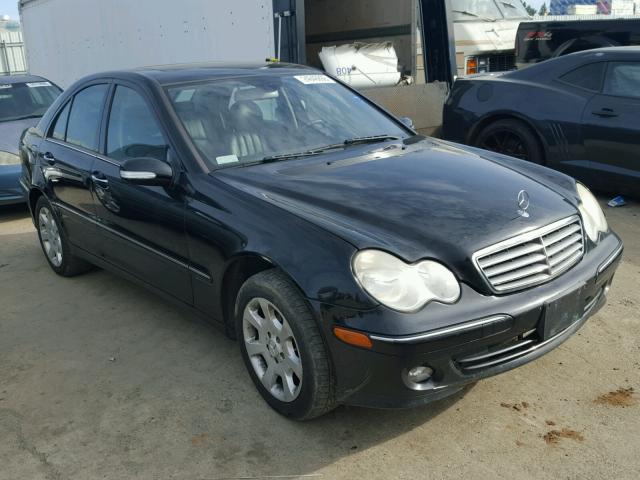 WDBRF81J75F685483 - 2005 MERCEDES-BENZ C 240 4MAT BLACK photo 1