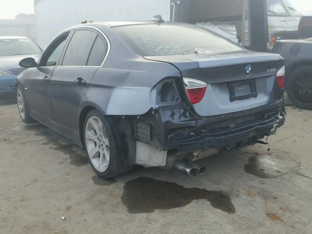 WBAVB33596PS15639 - 2006 BMW 330 I CHARCOAL photo 3