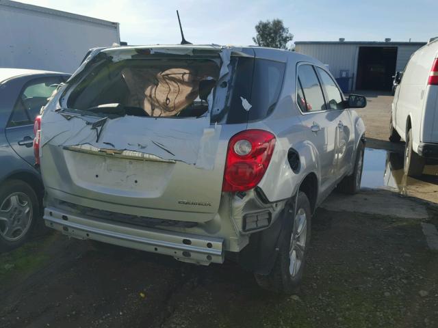 1GNALAEK2EZ133154 - 2014 CHEVROLET EQUINOX LS SILVER photo 4