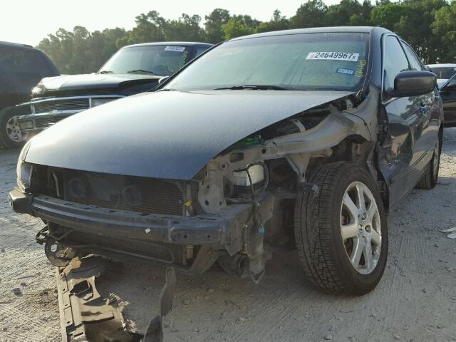 1HGCM66575A051845 - 2005 HONDA ACCORD EX BLUE photo 2