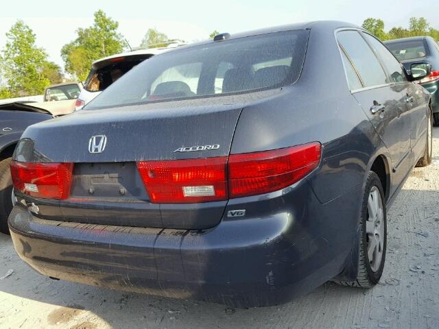 1HGCM66575A051845 - 2005 HONDA ACCORD EX BLUE photo 4