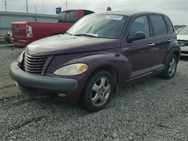 3C8FY4BB61T550136 - 2001 CHRYSLER PT CRUISER BURGUNDY photo 2