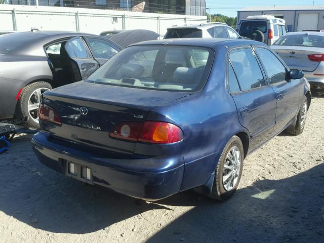 2T1BR12E91C449665 - 2001 TOYOTA COROLLA CE BLUE photo 4