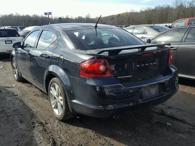 1B3BD1FG8BN574392 - 2011 DODGE AVENGER MA BLACK photo 3