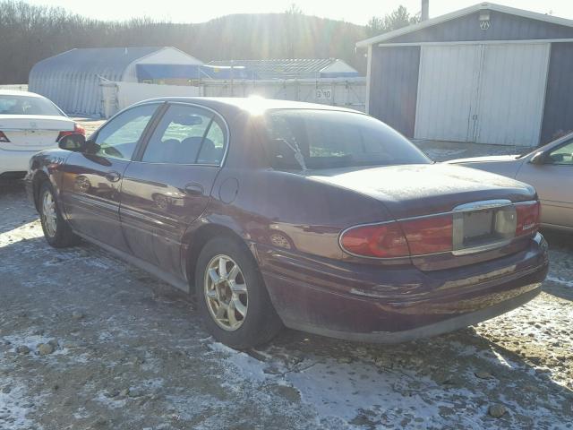 1G4HR54K73U211447 - 2003 BUICK LESABRE LI MAROON photo 3