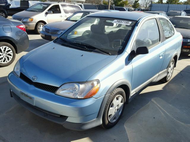 JTDAT123910193064 - 2001 TOYOTA ECHO BLUE photo 2