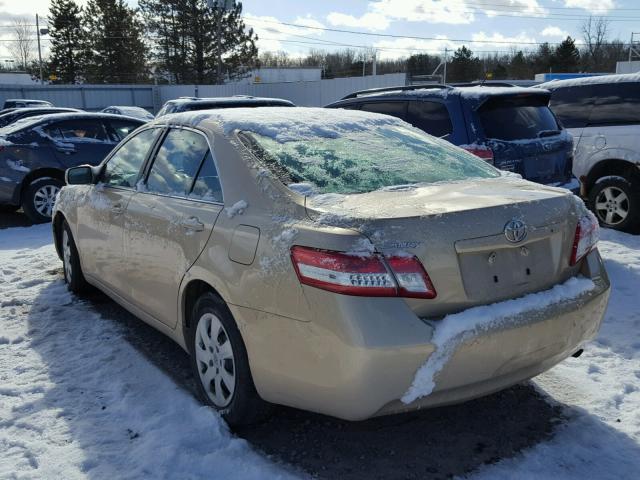 4T1BF3EK9AU097496 - 2010 TOYOTA CAMRY BASE TAN photo 3