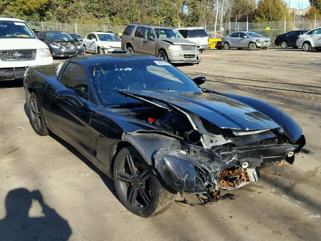 1G1YY26W085107186 - 2008 CHEVROLET CORVETTE BLACK photo 1