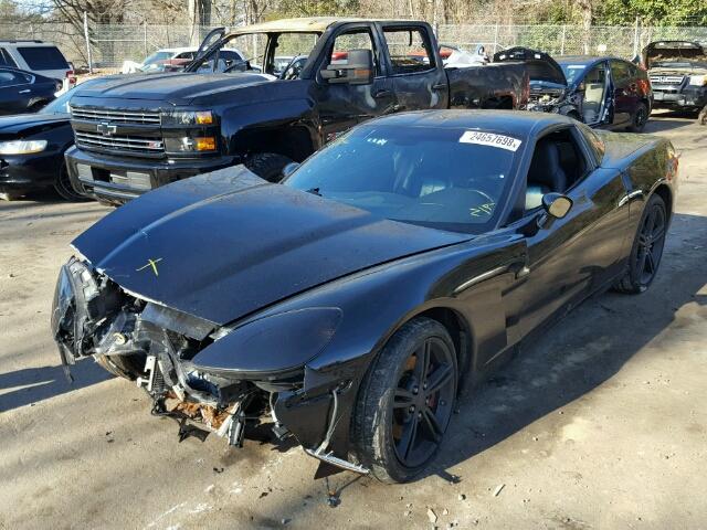 1G1YY26W085107186 - 2008 CHEVROLET CORVETTE BLACK photo 2