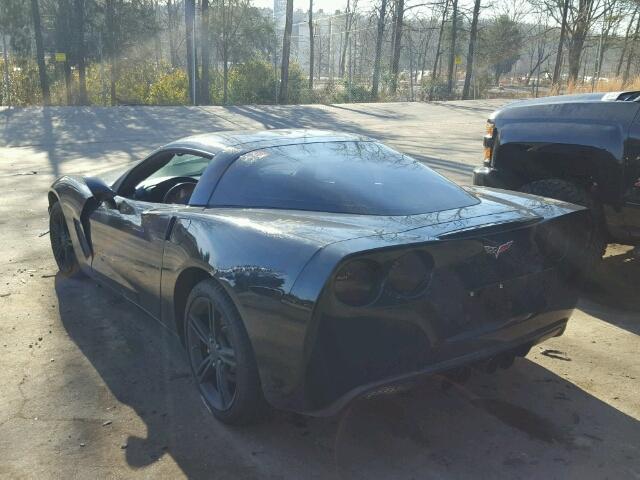 1G1YY26W085107186 - 2008 CHEVROLET CORVETTE BLACK photo 3