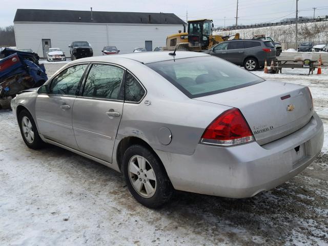 2G1WT58KX79236085 - 2007 CHEVROLET IMPALA LT SILVER photo 3