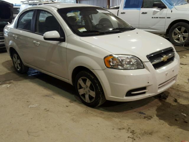 KL1TD5DE0BB134428 - 2011 CHEVROLET AVEO LS WHITE photo 1