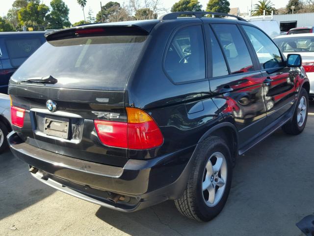 5UXFA53542LP48553 - 2002 BMW X5 3.0I BLACK photo 4