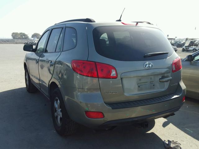 5NMSG13D98H137054 - 2008 HYUNDAI SANTA FE G GREEN photo 3