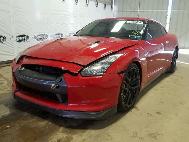 JN1AR54F79M251743 - 2009 NISSAN GT-R BASE RED photo 2