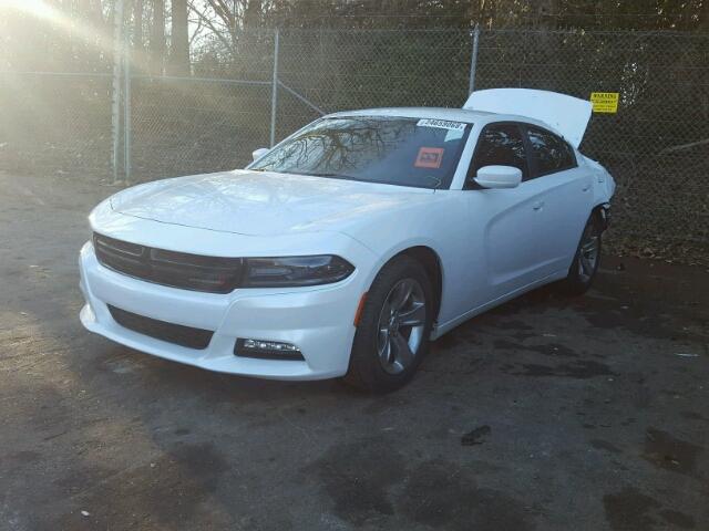 2C3CDXHG3FH843792 - 2015 DODGE CHARGER SX WHITE photo 2