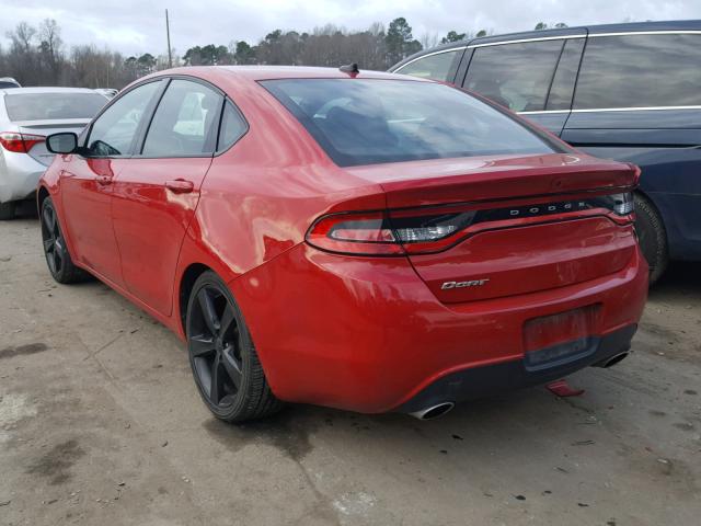 1C3CDFBBXGD563423 - 2016 DODGE DART SXT RED photo 3