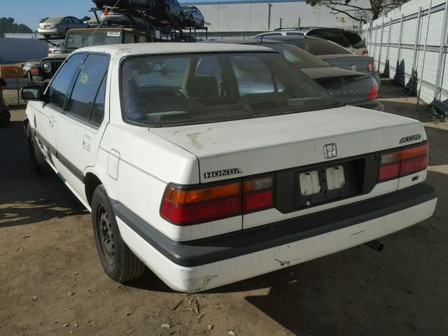 JHMCA5539HC041133 - 1987 HONDA ACCORD LX WHITE photo 3