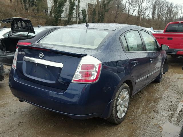 3N1AB6AP0BL630848 - 2011 NISSAN SENTRA 2.0 BLUE photo 4