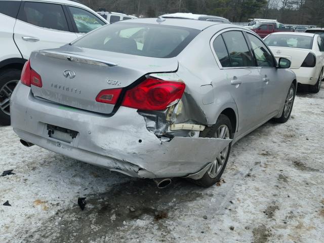 JN1CV6AR6BM356854 - 2011 INFINITI G37 SILVER photo 4