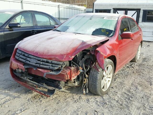 3FAHP08Z37R164358 - 2007 FORD FUSION SEL RED photo 2