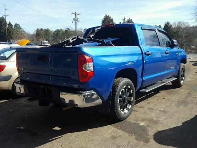 5TFDW5F15GX522444 - 2016 TOYOTA TUNDRA CRE BLUE photo 4