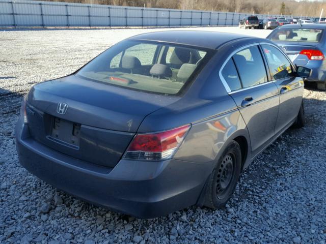 JHMCP26329C002722 - 2009 HONDA ACCORD LX GRAY photo 4