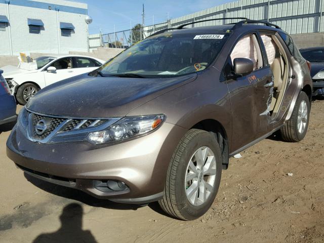 JN8AZ1MW4CW230886 - 2012 NISSAN MURANO S GOLD photo 2