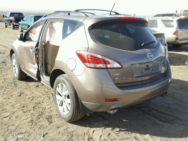 JN8AZ1MW4CW230886 - 2012 NISSAN MURANO S GOLD photo 3