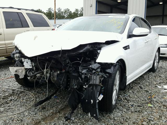 5XXGN4A77FG492570 - 2015 KIA OPTIMA EX WHITE photo 2