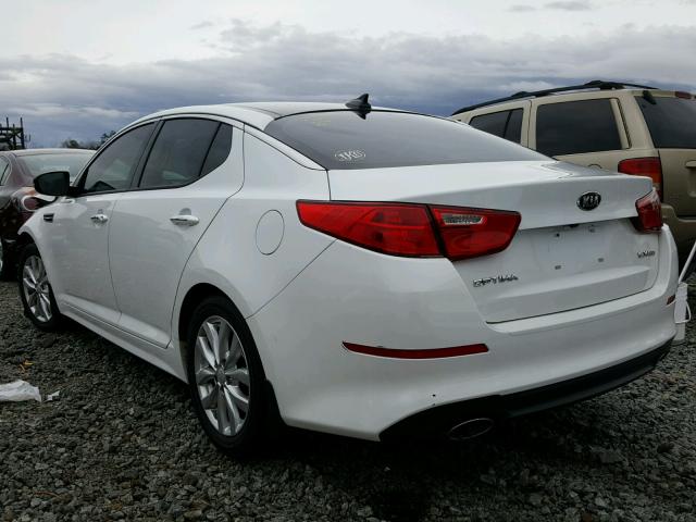 5XXGN4A77FG492570 - 2015 KIA OPTIMA EX WHITE photo 3