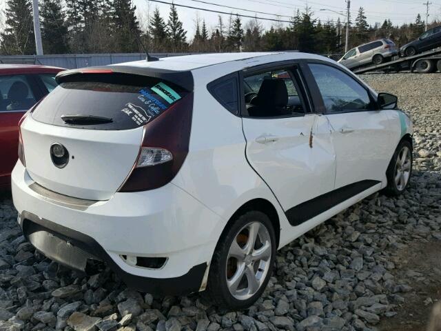 KMHCU5AE7DU093229 - 2013 HYUNDAI ACCENT GLS WHITE photo 4