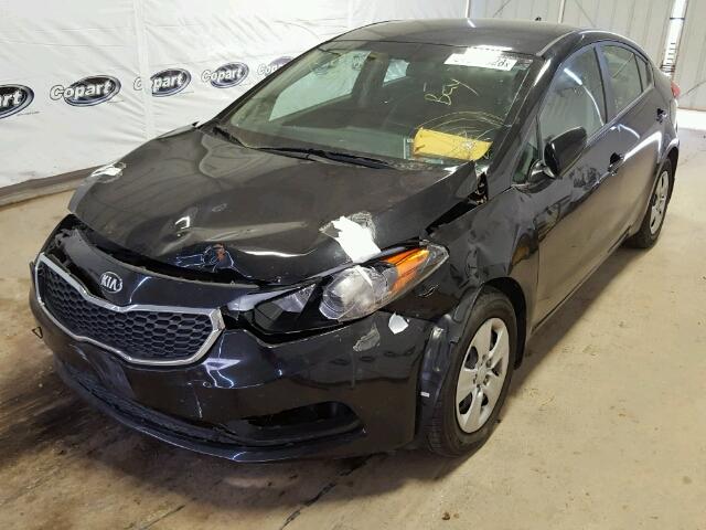 KNAFK4A60F5412930 - 2015 KIA FORTE LX BLACK photo 2