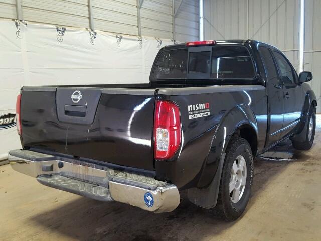 1N6AD06U15C436152 - 2005 NISSAN FRONTIER K BLACK photo 4