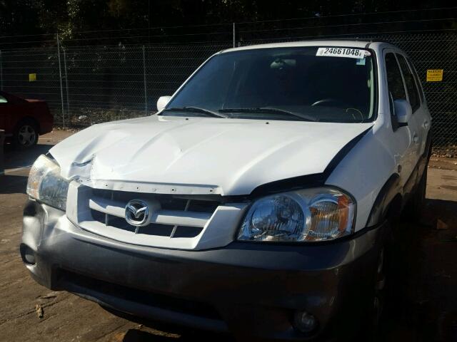 4F2YZ04166KM06129 - 2006 MAZDA TRIBUTE S WHITE photo 2