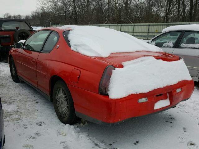 2G1WW12E4Y9379117 - 2000 CHEVROLET MONTE CARL RED photo 3