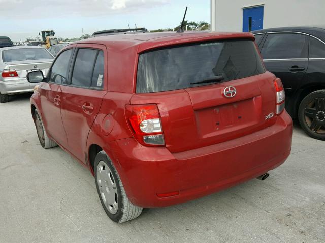 JTKKU10439J043995 - 2009 TOYOTA SCION XD RED photo 3