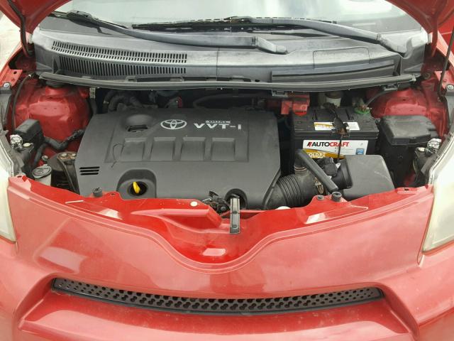 JTKKU10439J043995 - 2009 TOYOTA SCION XD RED photo 7