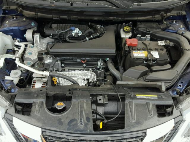 JN8AT2MT0HW140915 - 2017 NISSAN ROGUE S BLUE photo 7