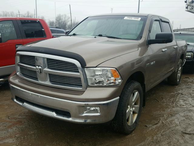 1D3HV13T89S749783 - 2009 DODGE RAM 1500 BROWN photo 2