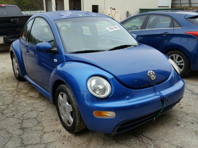 3VWBB21C21M458450 - 2001 VOLKSWAGEN NEW BEETLE BLUE photo 1