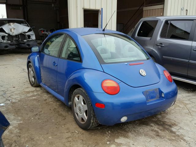 3VWBB21C21M458450 - 2001 VOLKSWAGEN NEW BEETLE BLUE photo 3
