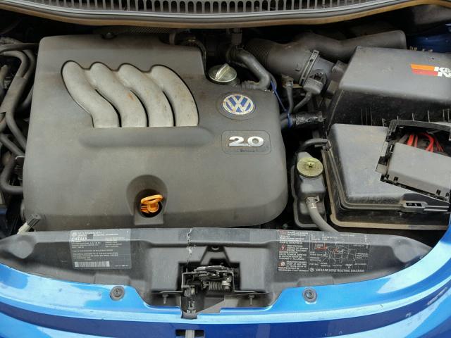 3VWBB21C21M458450 - 2001 VOLKSWAGEN NEW BEETLE BLUE photo 7