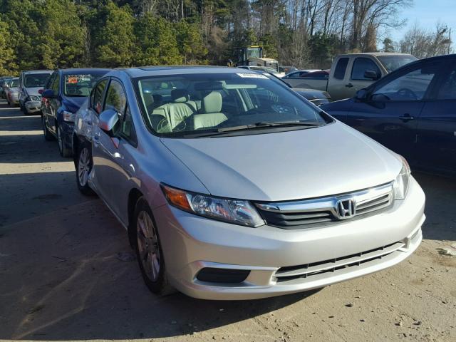 19XFB2F98CE050601 - 2012 HONDA CIVIC EXL SILVER photo 1