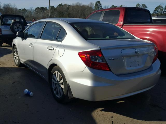 19XFB2F98CE050601 - 2012 HONDA CIVIC EXL SILVER photo 3